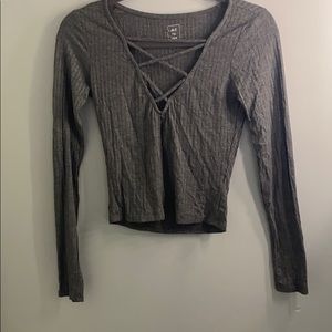 LAST CHANCE!! Crisscross front crop top